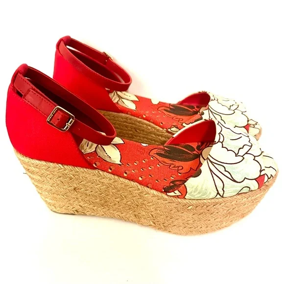 Tory Burch Red and White Espadrilles - Picture 2 of 10